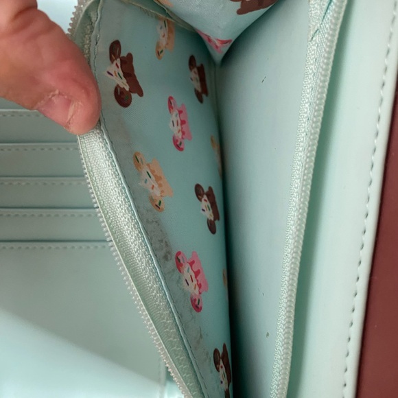 Novelty Ice Cream Sundae Wallet - Mint & Red - Picture 4 of 4